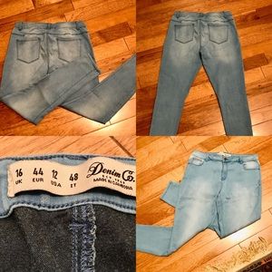 Denim Co Stretch Skinny Jeans, Size 12